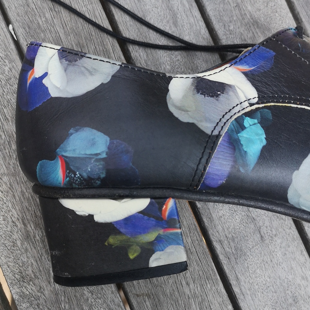 Minimarket flowered leather shoes - Picture 5 of 15